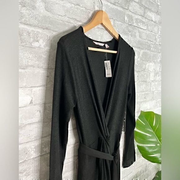 3/$30 _ LA VIE EN ROSE | NWT 🏷️ Black jersey stretch maxi dress twist tie - XS‌ - Picture 4 of 11
